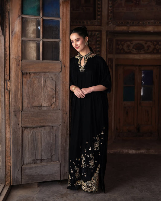 Midnight Noir Luxe Kaftan