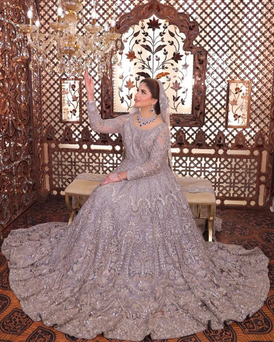 Silver Mist Bridal Maxi