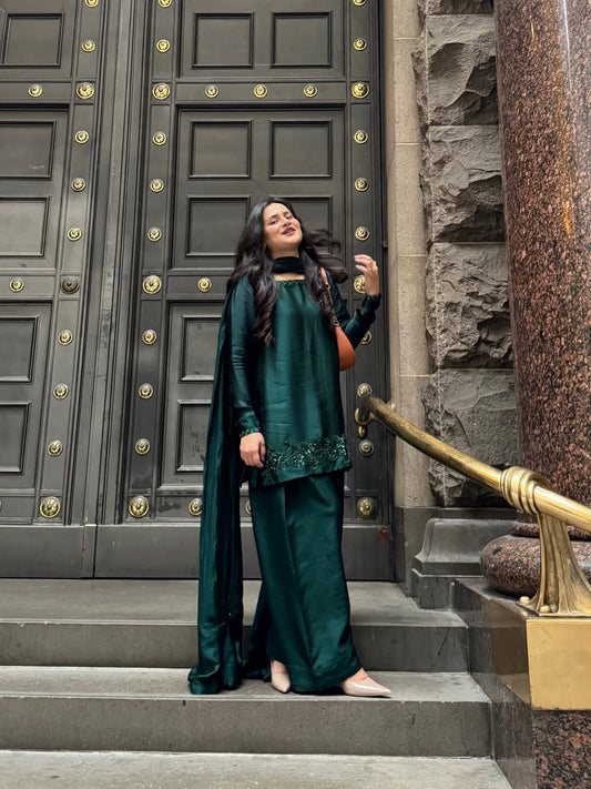 Emerald Elegance 3PC Suit