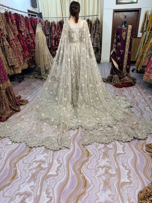 Ice Blue Royal Bridal Gown