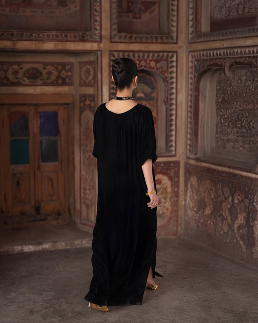 Midnight Noir Luxe Kaftan