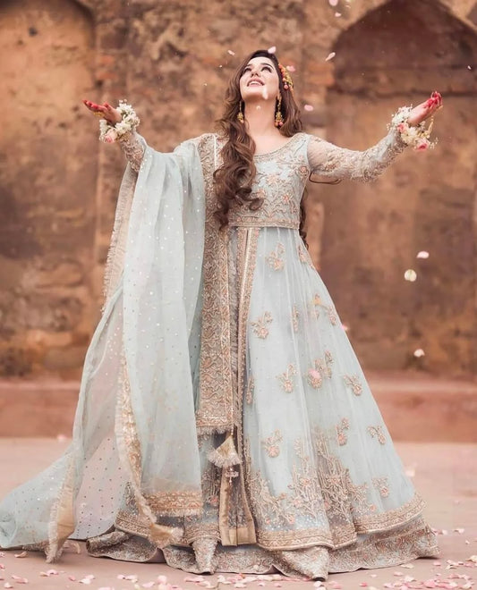 Celestial Mint Bridal Gown