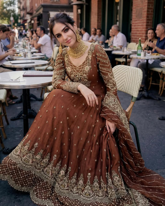 Rust Royale Bridal Ensemble