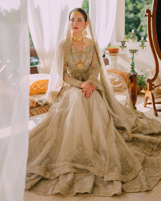 Champagne Gold Nikkah Bridal Set